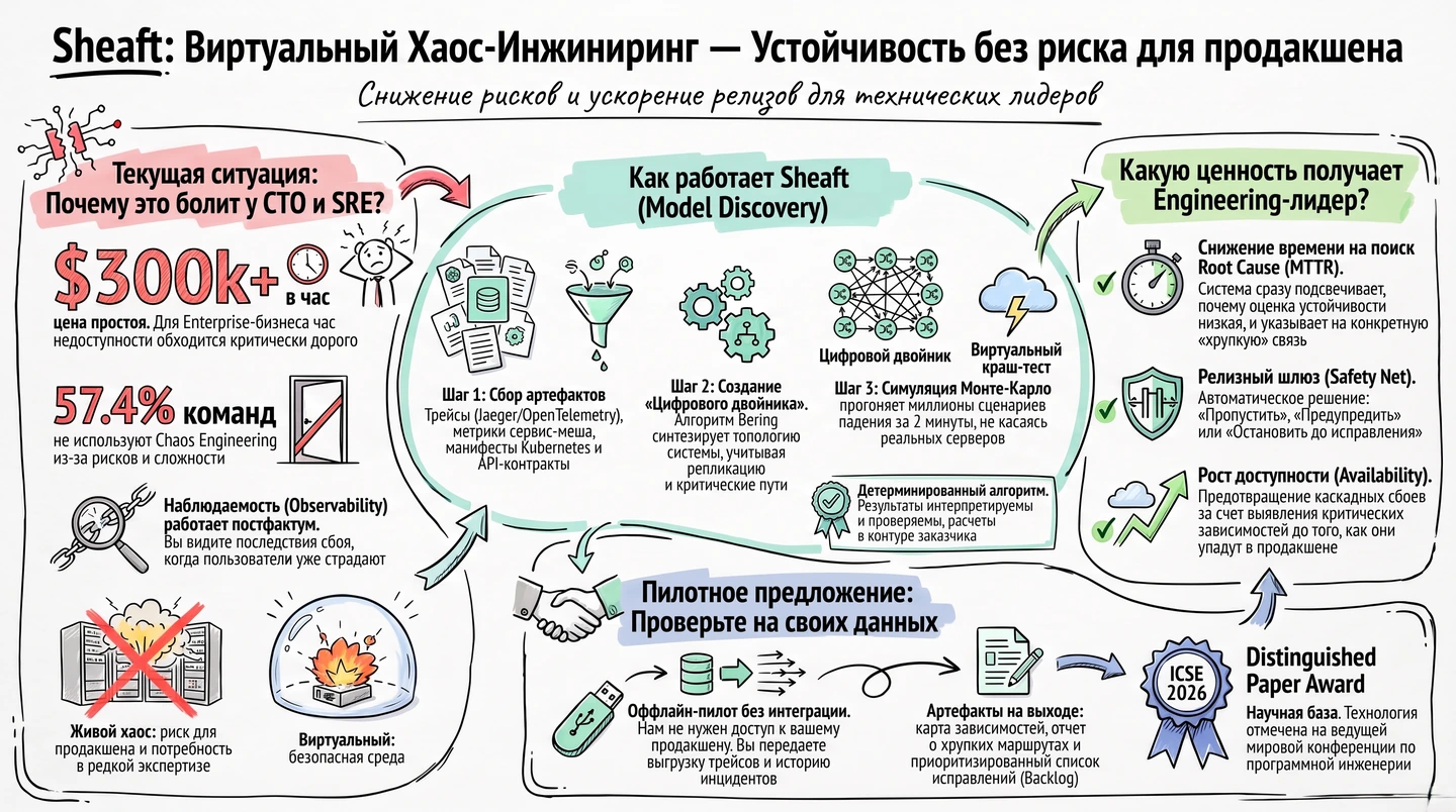 Sheaft: виртуальные краш-тесты IT-систем, схема работы и предложение пилотного проекта.